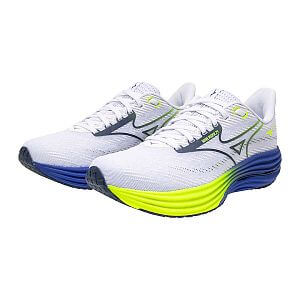 Mizuno Wave Rider 29 M white / estate blue / lightning yellow