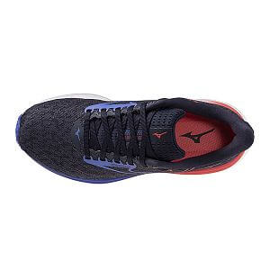 Mizuno Wave Rider 29 W odyssey gray / iris bloom / calypso coral dámské běžecké silniční boty svršek