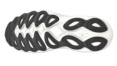 Mizuno Wave Sky 9 M black / goblin green / alpine green pánské běžecké silniční boty podrážka