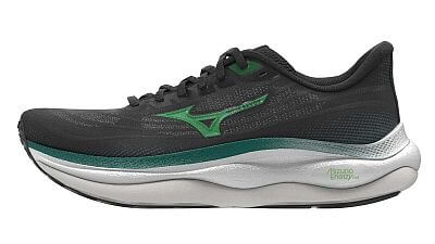 Mizuno Wave Sky 9 M black / goblin green / alpine green pánské běžecké silniční boty podrážka