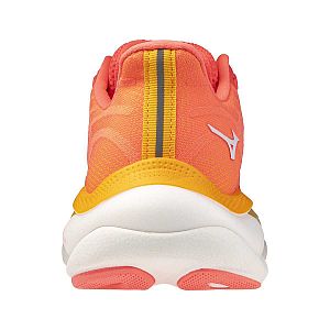 Mizuno Wave Sky 9 W striking coral / baseball white / citrus dámské běžecké silniční boty pata