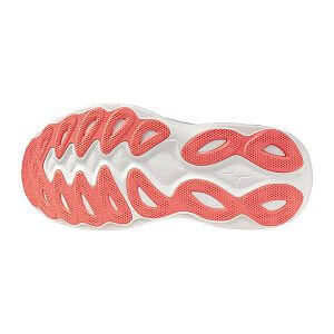 Mizuno Wave Sky 9 W striking coral / baseball white / citrus dámské běžecké silniční boty podrážka