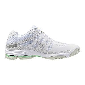 Mizuno Wave Voltage 2 U white / black / frozen emerald unisex volejbalové sálovky