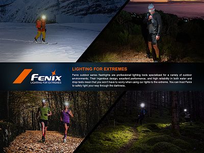 Nabíjecí čelovka Fenix HM53R Garnet černá