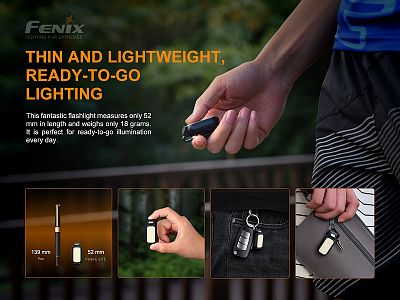 Nabíjecí svítilna Fenix MINI-LITE malá multifunkční dobíjecí se sponou