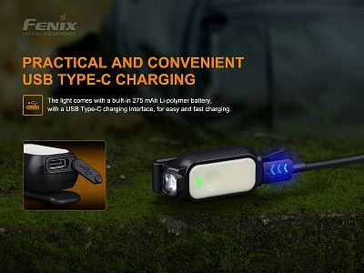 Nabíjecí svítilna Fenix MINI-LITE malá multifunkční dobíjecí se sponou