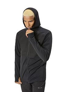 NNormal Men's Active Warm Jacket svart/black pánská mikina pro turistiku i volný čas celorozepínací