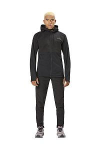 NNormal Men's Active Warm Jacket svart/black pánská mikina pro turistiku i volný čas