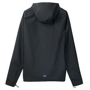 NNormal Trail Rain Jacket M black pánská běžecká bunda zadní strana