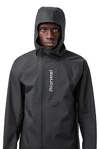 NNormal Trail Rain Jacket M black pánská nepromokavá běžecká bunda