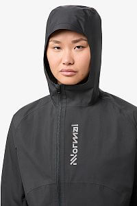 NNormal Trail Rain Jacket W black dámská běžecká bunda s kapucí