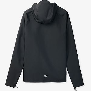 NNormal Trail Rain Jacket W black dámská běžecká bunda zadní strana