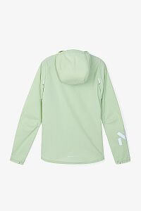 NNormal Trail Wind Jacket W light green dámská běžecká bunda s kapucí - větrovka