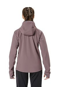 NNormal Women's Active Warm Jacket alberg/purple dámská mikina na turistiku i pro volný čas zadní pohled