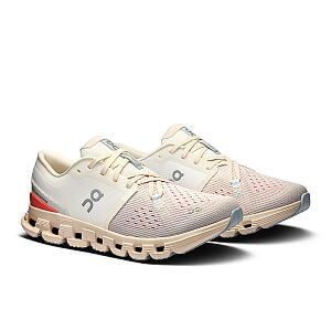 On Cloud X 4 W ivory/salmon dámské boty pro volný čas stylové a moderní