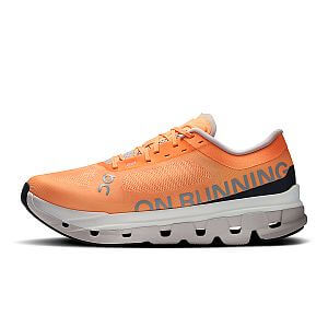 On Cloudflow 5 M tangerine/silver pánské běžecké silniční boty boční pohled