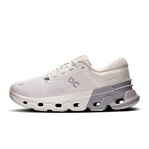On Cloudflyer 5 W white / lilac dámské běžecké silniční boty boční pohled
