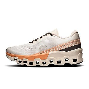 On Cloumonster 2 W ivory / tangerine dámské běžecké tlumené silničky