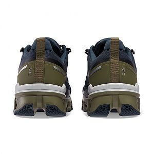 On Running Cloudwander Waterproof M midnight / olive zadní pohled