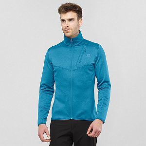 Pánská mikina SALOMON Discovery FZ M lyons blue heat 1