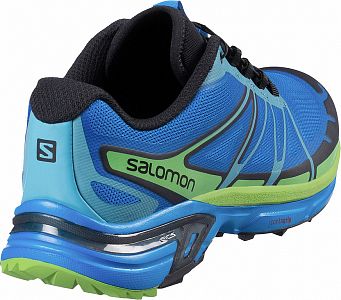 pánské běžecké boty SALOMON WINGS PRO 2 BRIGHT BLUE BLACK TONIC GREE_3