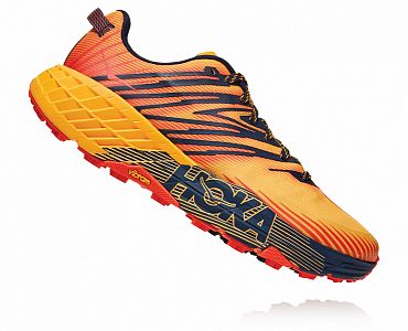 Pánské běžecké trailové boty HOKA ONE ONE M Speedgoat 4 Gold Fusion_Black Iris_1