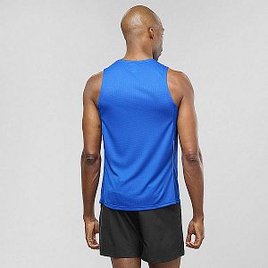 Pánské tílko SALOMON Agile Tank M nautical blue 2