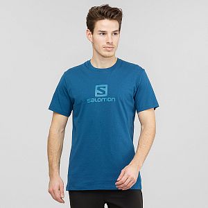 Pánské triko SALOMON Coton Logo SS TEE M poseidon 1