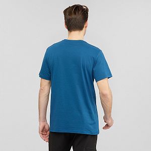 Pánské triko SALOMON Coton Logo SS TEE M poseidon 2