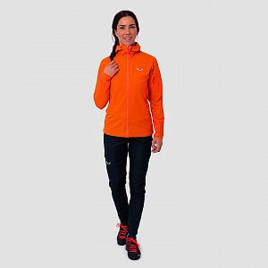 Salewa Agner DST Jacket W red orange pohled na postavě