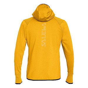 Salewa Agner Hybrid PL/DST Hooded Jacket M gold melange pánská mikina s kapucí