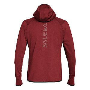 Salewa Agner Hybrid PL/DST Hooded Jacket M syrah melange pánská mikina s kapucí