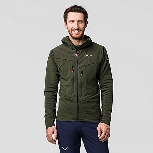 Salewa Agner PL Hooded Jacket M dark olive