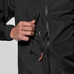 Salewa Agner PTX 3L JKT M black out pánská nepromokavá bunda s kapucí