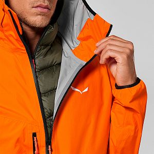 Salewa Agner PTX 3L JKT M turmeric pánské nepromokavá outdoorová bunda