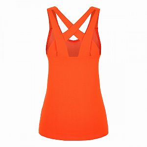 Salewa Alpine Hemp Print Tank W red orange3