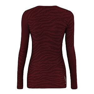 Salewa Cristallo Warm AMR L/S Tee W syrah zadní strana