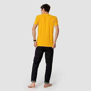 Salewa Engineered Dry S/S Tee M gold melange pánské tričko s krátkým rukávem