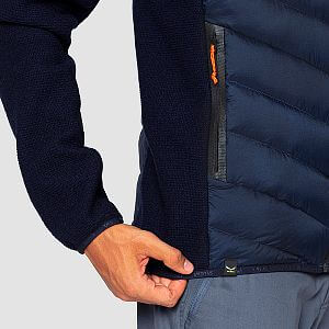 Salewa Fanes Sarner RDS Down Hybrid Jacket M navy blazer detail