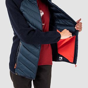 Salewa Fanes Sarner RDS Down Hybrid Jacket W navy blazer detail vnitřní kapsa