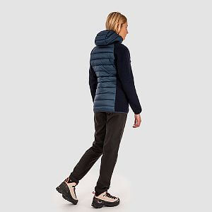 Salewa Fanes Sarner RDS Down Hybrid Jacket W navy blazer zadní pohled na postavě