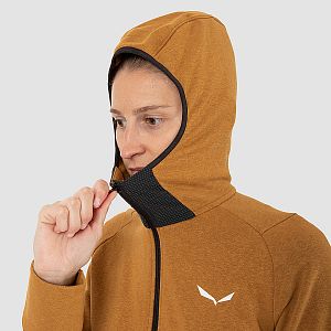 Salewa Lavaredo Hemp Hooded Jacket W golden brown kapuce