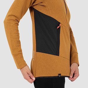 Salewa Lavaredo Hemp Hooded Jacket W golden brown strečový materiál