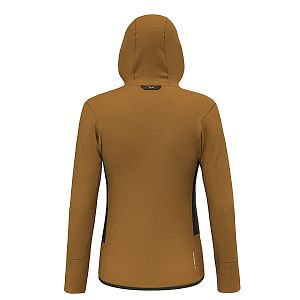 Salewa Lavaredo Hemp Hooded Jacket W golden brown zadní pohled