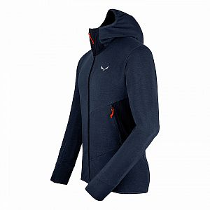 Salewa Lavaredo Hemp M Hooded Jacket navy blazer boční pohled