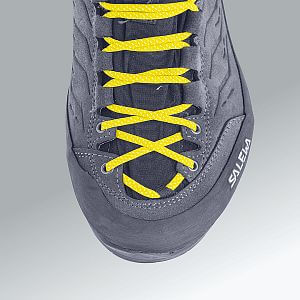 SALEWA MS MTN Trainer Mid GTX dark denim black detail horní strana šněrování