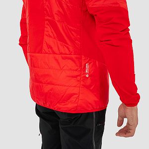 Salewa Ortles Hybrid TWR Jacket M flame boční  pohled na postavě detail