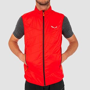 Salewa Ortles Hybrid TWR Vest M flame přední pohled na postavě detail