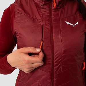 Salewa Ortles Hybrid TWR W Vest syrah přední  pohled na postavě