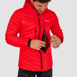 Salewa Ortles RDS Down Hybrid Jacket Men flame detail přední kapsa